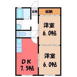 ニュー清住 Bの物件間取画像